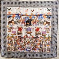 AFRICA-SATIN STRIPES-WHITE