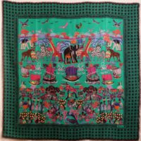 AFRICA-WOOL&SILK-GREEN-SQUARE