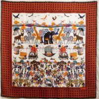 AFRICA-WOOL&SILK-WHITE-SQUARE