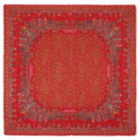 MARRIAGE WOOL&SILK RED SQUARE