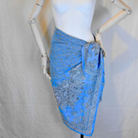 MARIAGE BLUE&ICE COTTON SHAWL WRAP