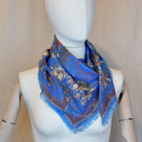 MIDSUMMER'S BLUEDREAM WOOL&SILK WRAP