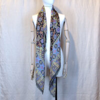 TOPKAPI CAMOUFLAGE WOOL&SILK WRAP