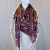 VICTORY BORDEAUX WOOL&SILK WRAP